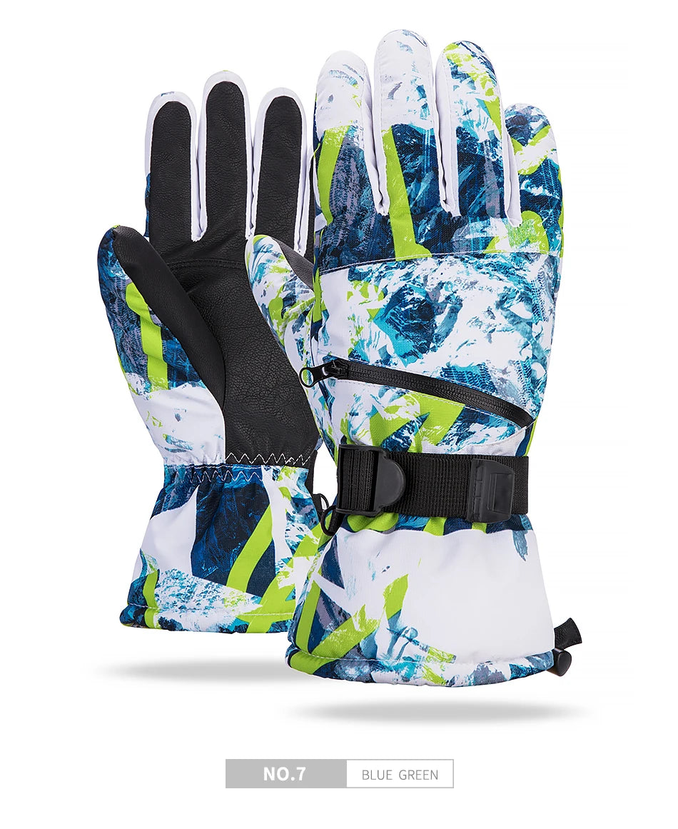 Thermal Ski Gloves Men Women
