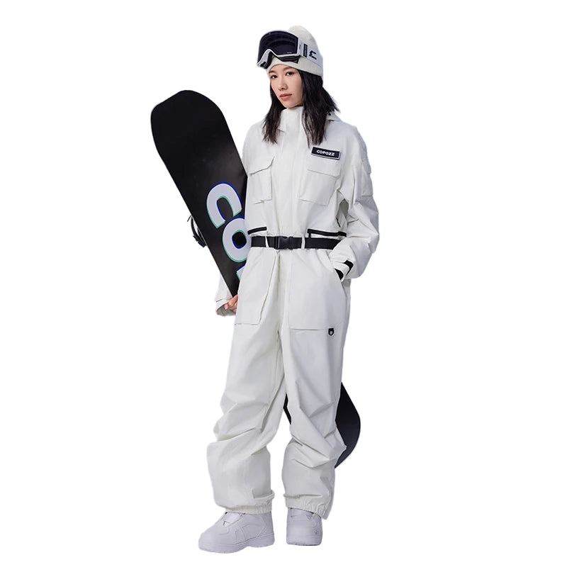 Men Women Ski One-piece Suit
