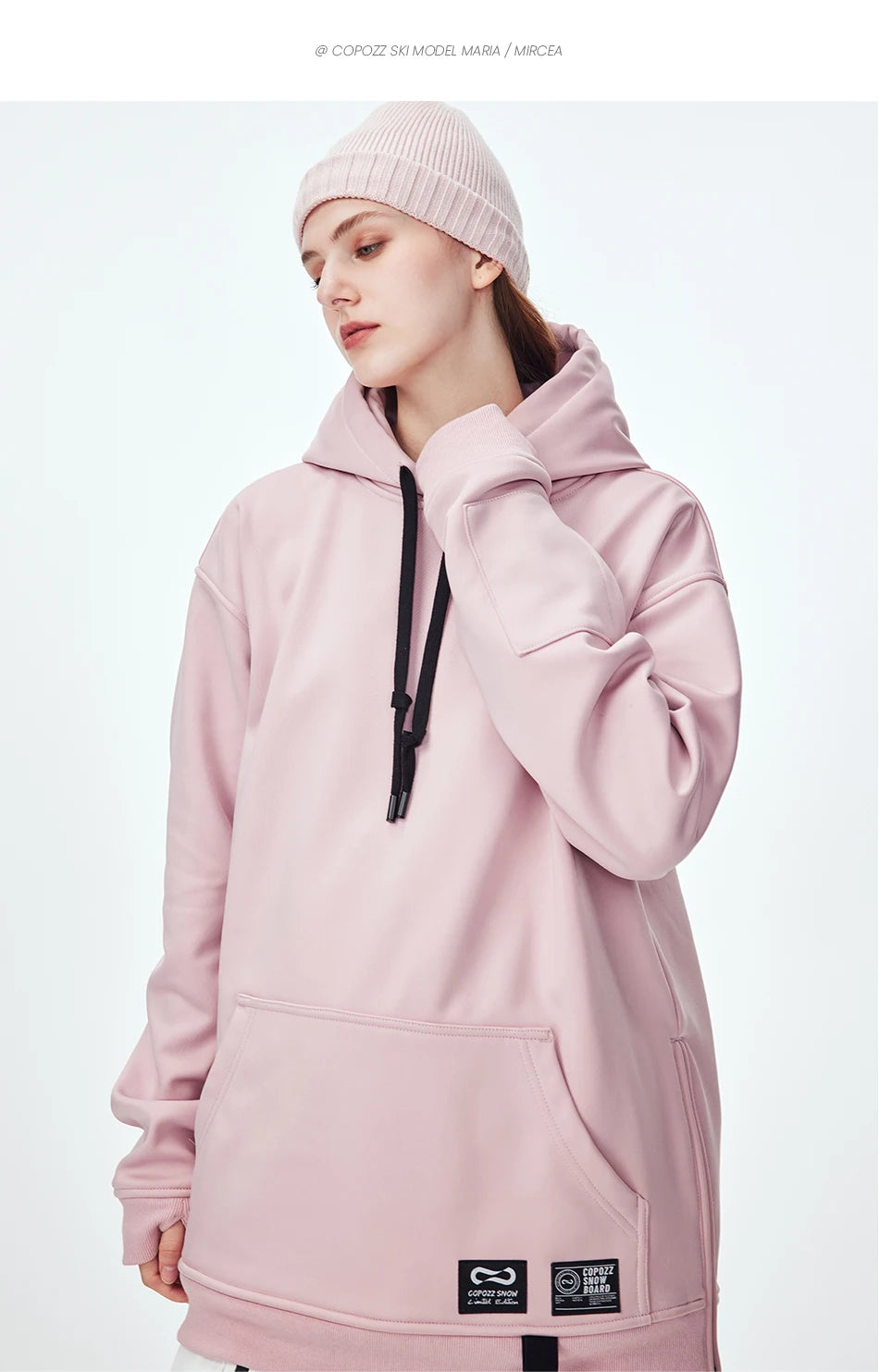 Oversize Ski Hoodie Men Women