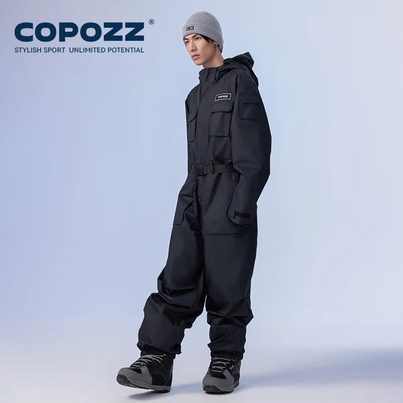 Men Women Ski One-piece Suit