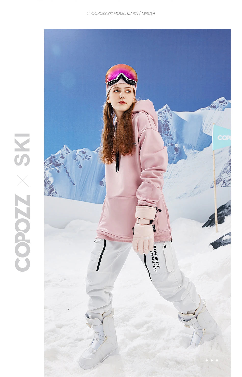 Oversize Ski Hoodie Men Women