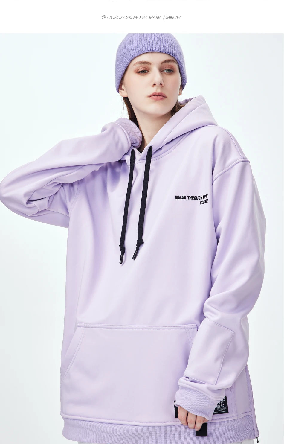 Oversize Ski Hoodie Men Women