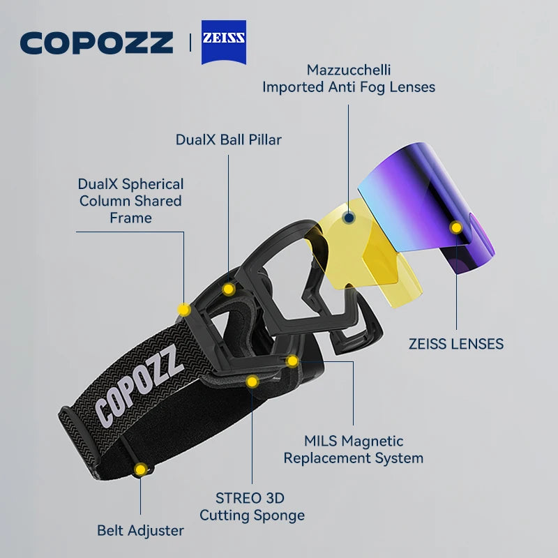 New Magnetic Ski Goggles