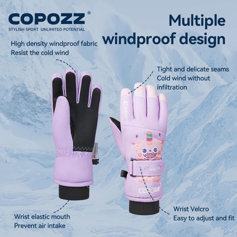 Children Winter Gloves for Girls Boys