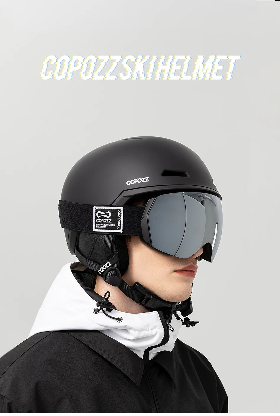 Half-covered Ski Helmet