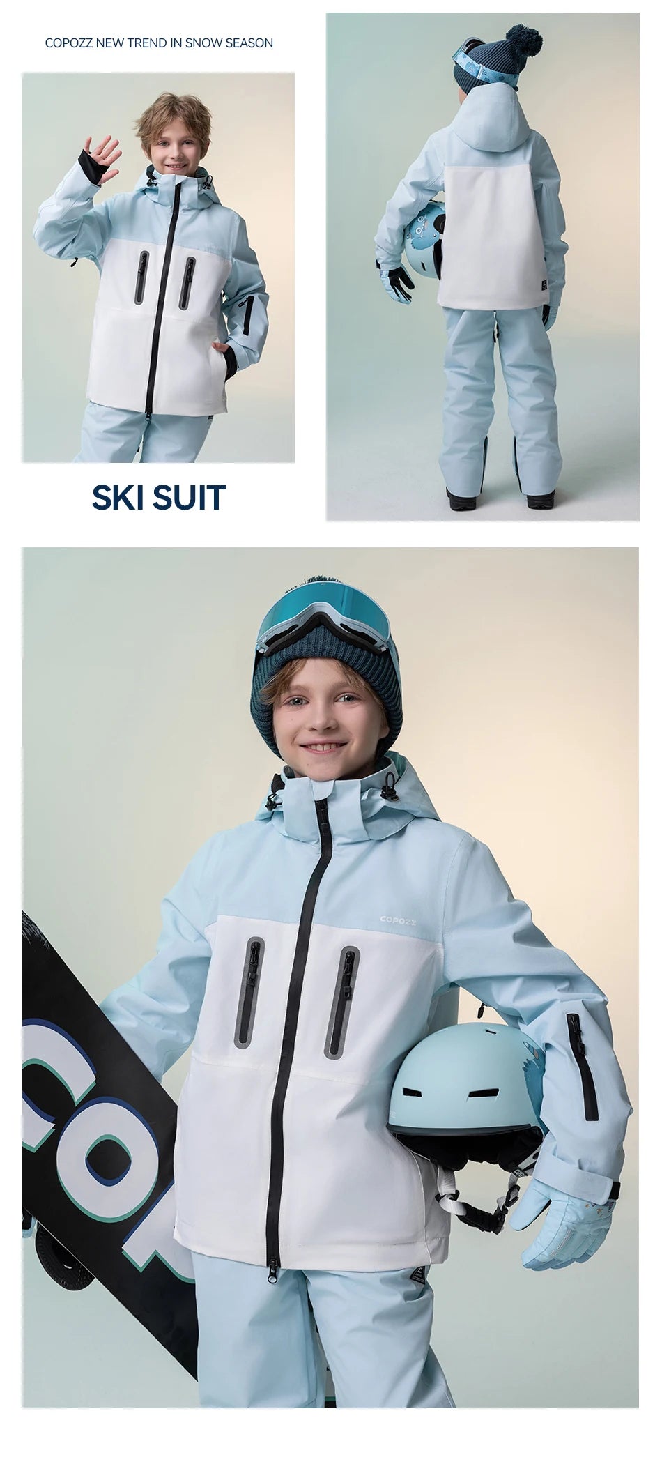 Boys Girls Ski Suit