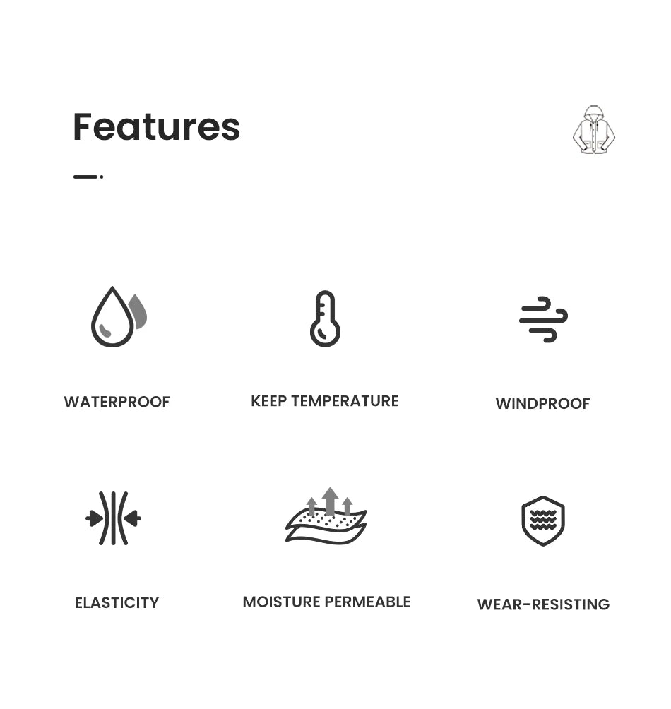 Oversize Ski Hoodie Men Women