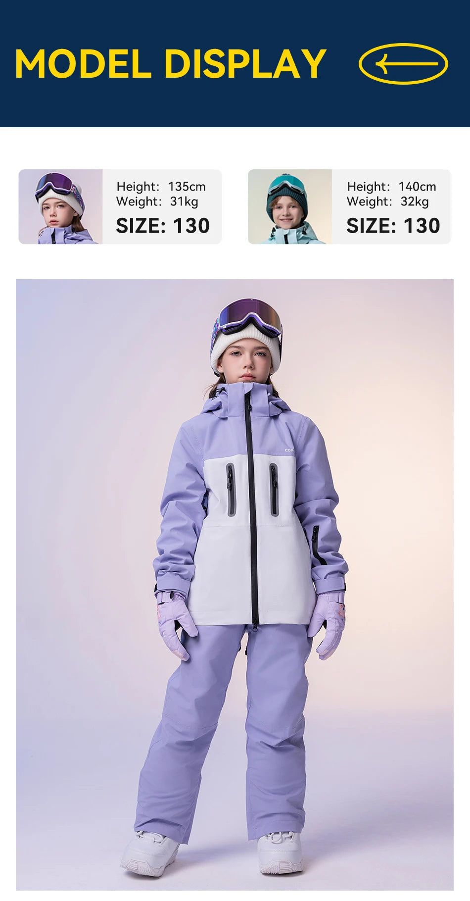 Boys Girls Ski Suit