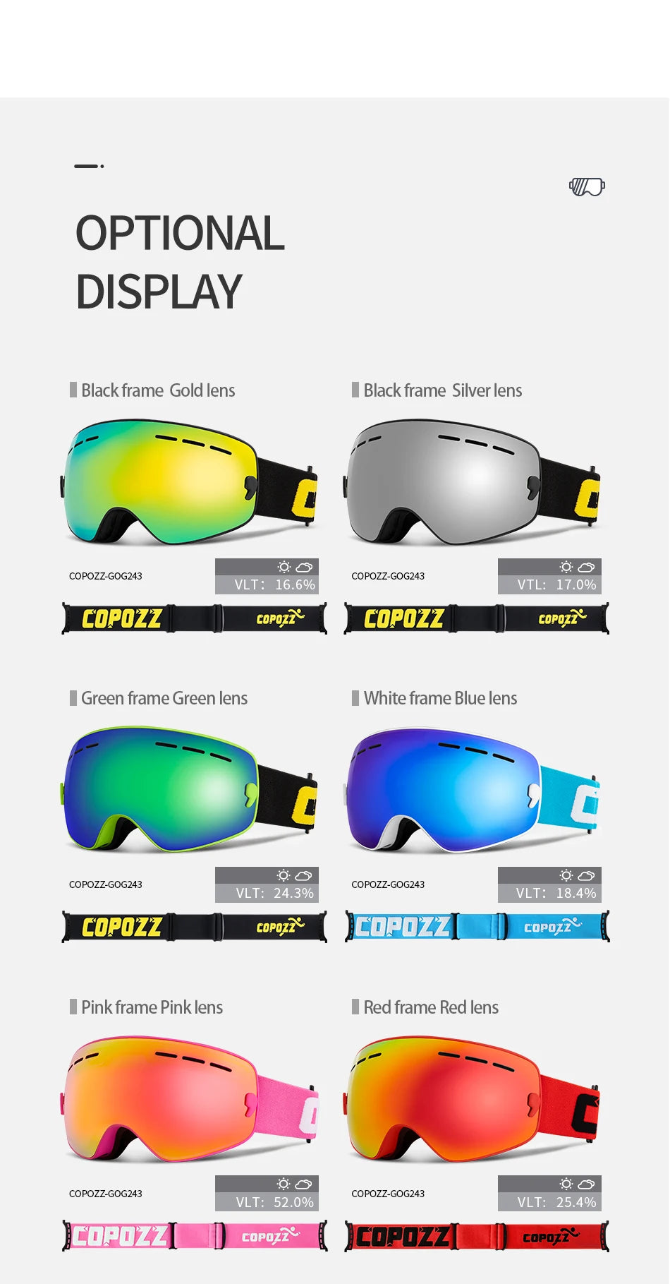 Kids Ski Goggles