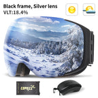 Magnetic Snowboard Ski Goggles with Case 