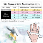 Thermal Ski Gloves Men Women 