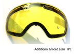 Ski Goggles with Case &amp; Yellow Lens 
