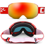 Ski Goggles Replaceable Magnetic Lenses 