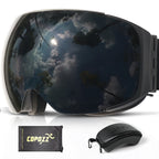 Magnetic Snowboard Ski Goggles with Case 