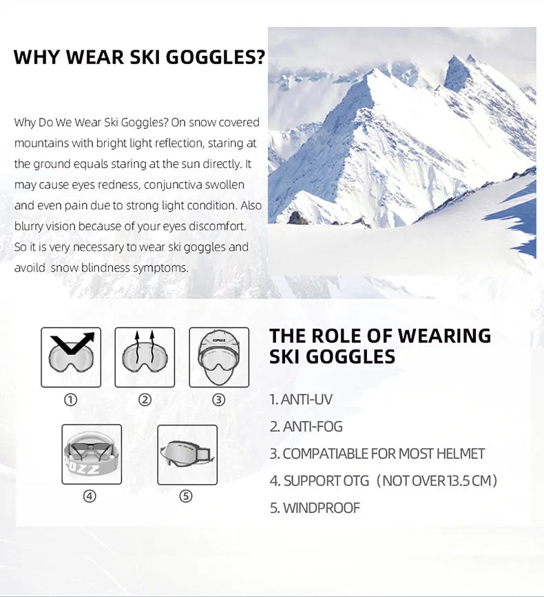 Professional Ski Glasses 