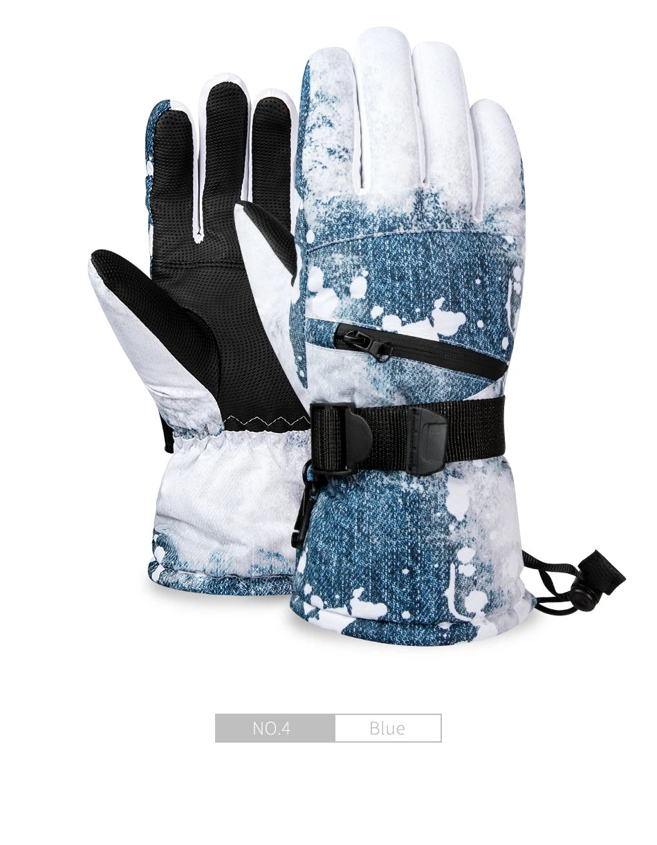Thermal Ski Gloves Men Women 