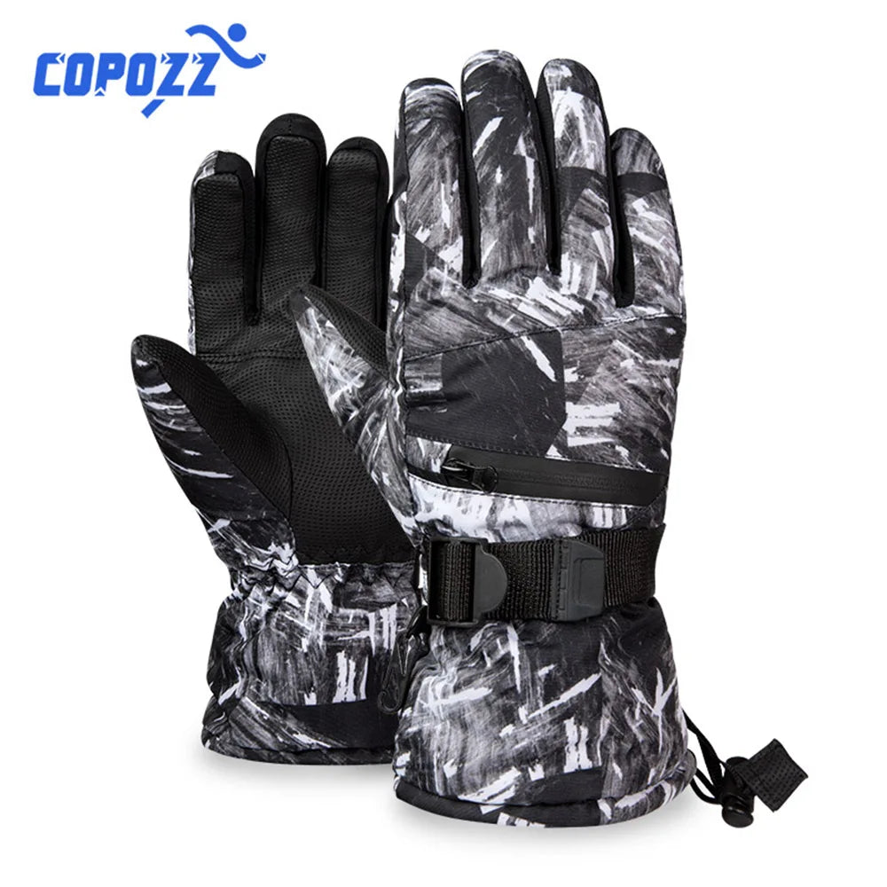 Thermal Ski Gloves Men Women 