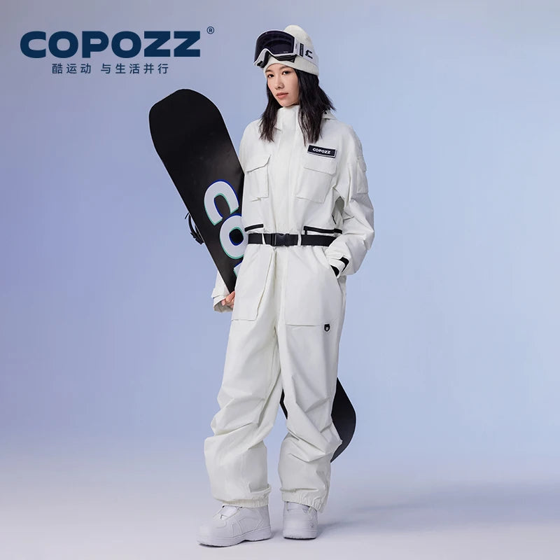 Men Women Ski One-piece Suit