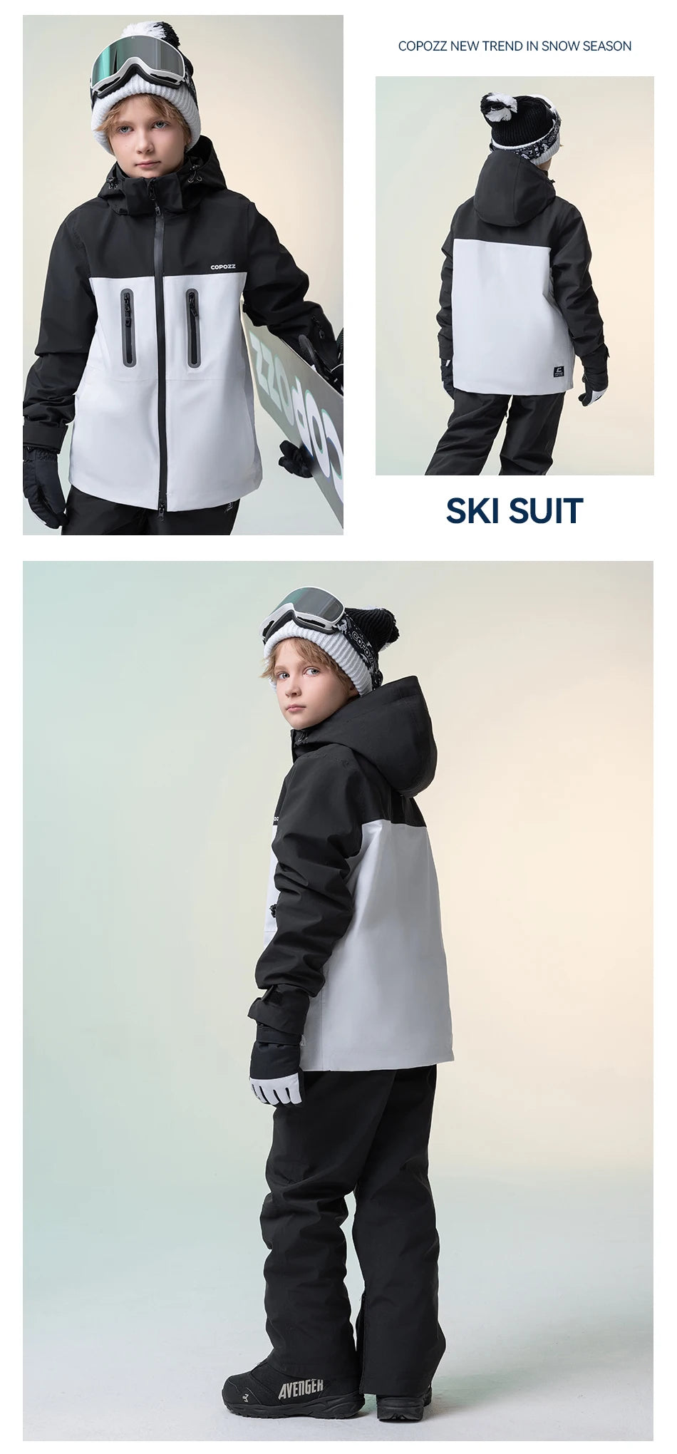 Boys Girls Ski Suit