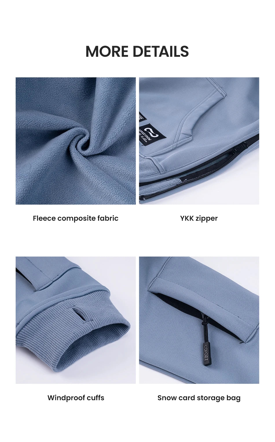 Oversize Ski Hoodie Men Women 