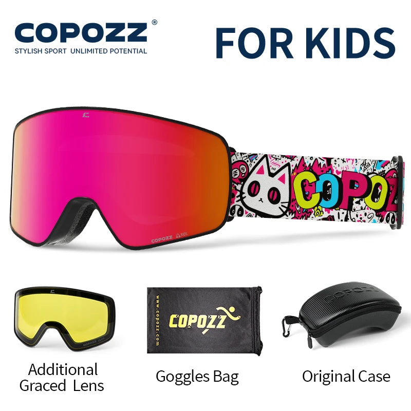 Magnetic Kids Ski Goggles