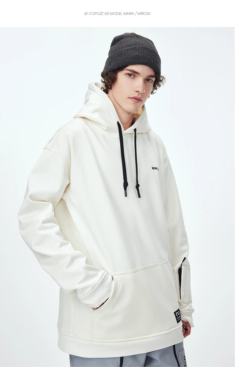 Oversize Ski Hoodie Men Women 