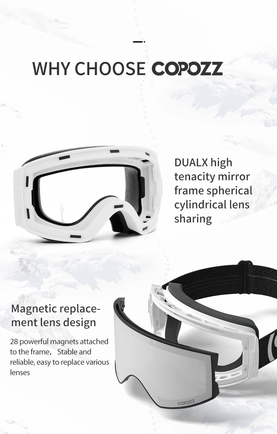 Magnetic Ski Goggles