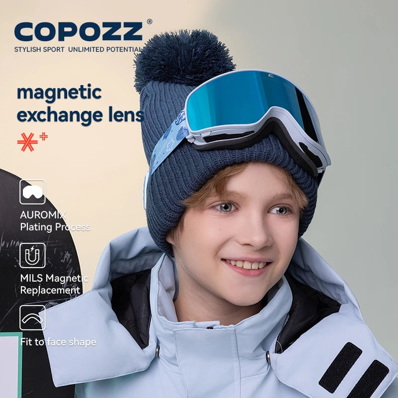 Magnetic Kids Ski Goggles