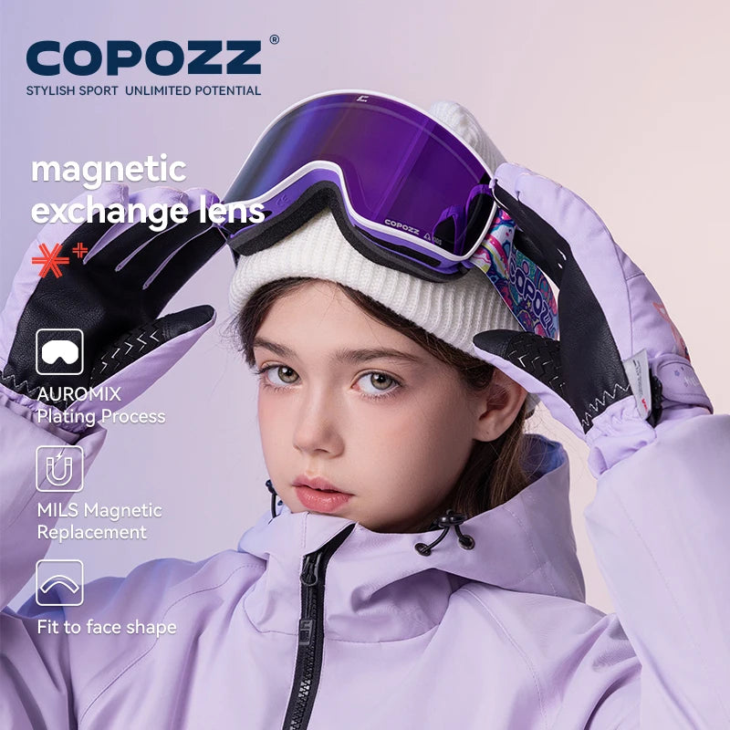 Magnetic Kids Ski Goggles