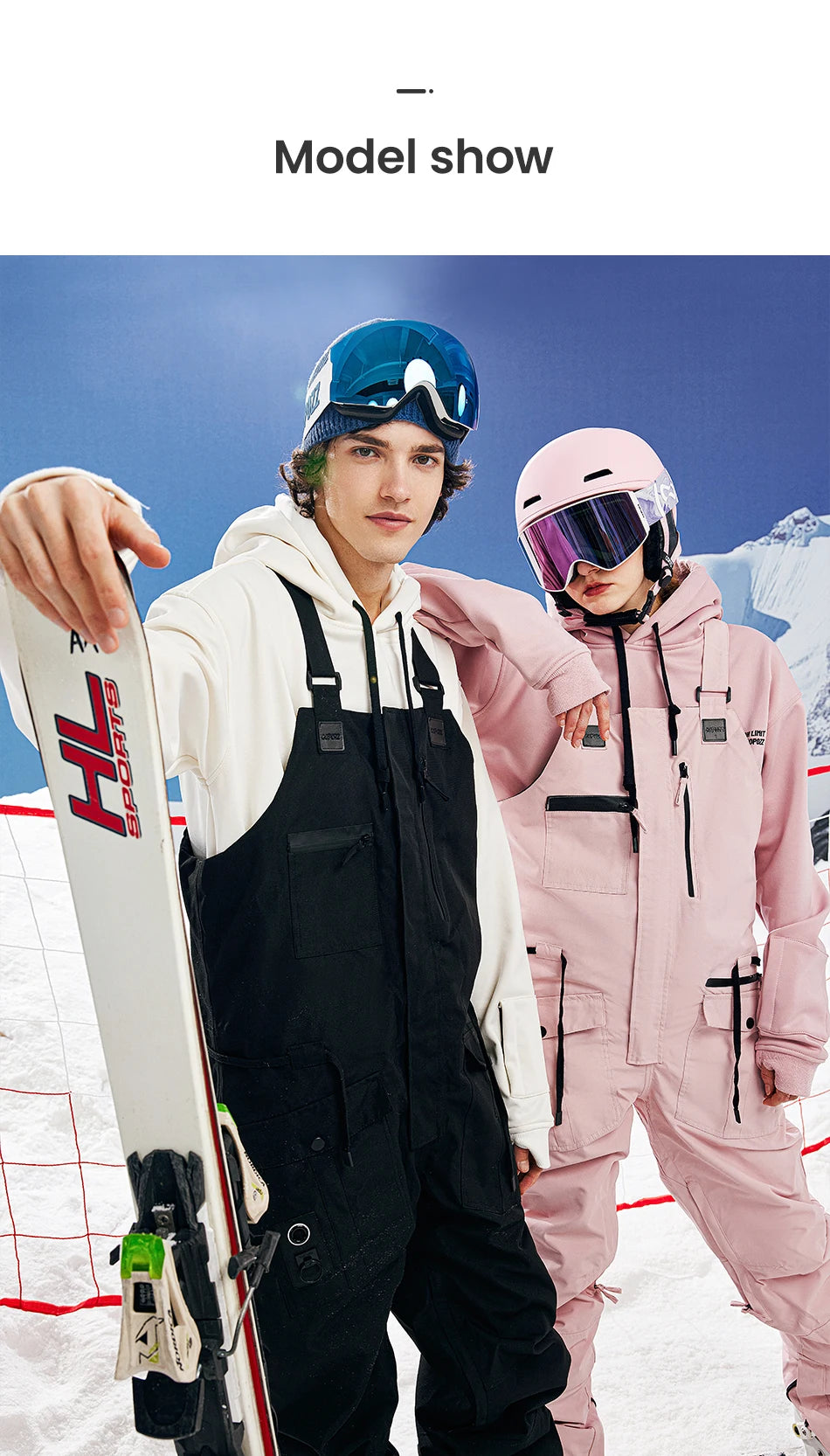 Oversize Ski Hoodie Men Women 