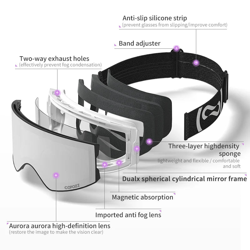 Magnetic Ski Goggles
