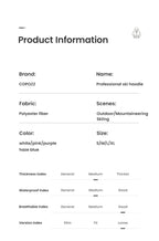 Oversize Ski Hoodie Men Women 