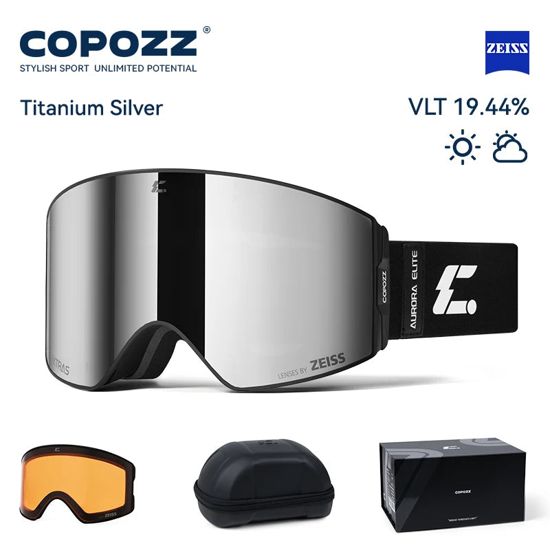 Luxury Magnetic Ski Goggles 