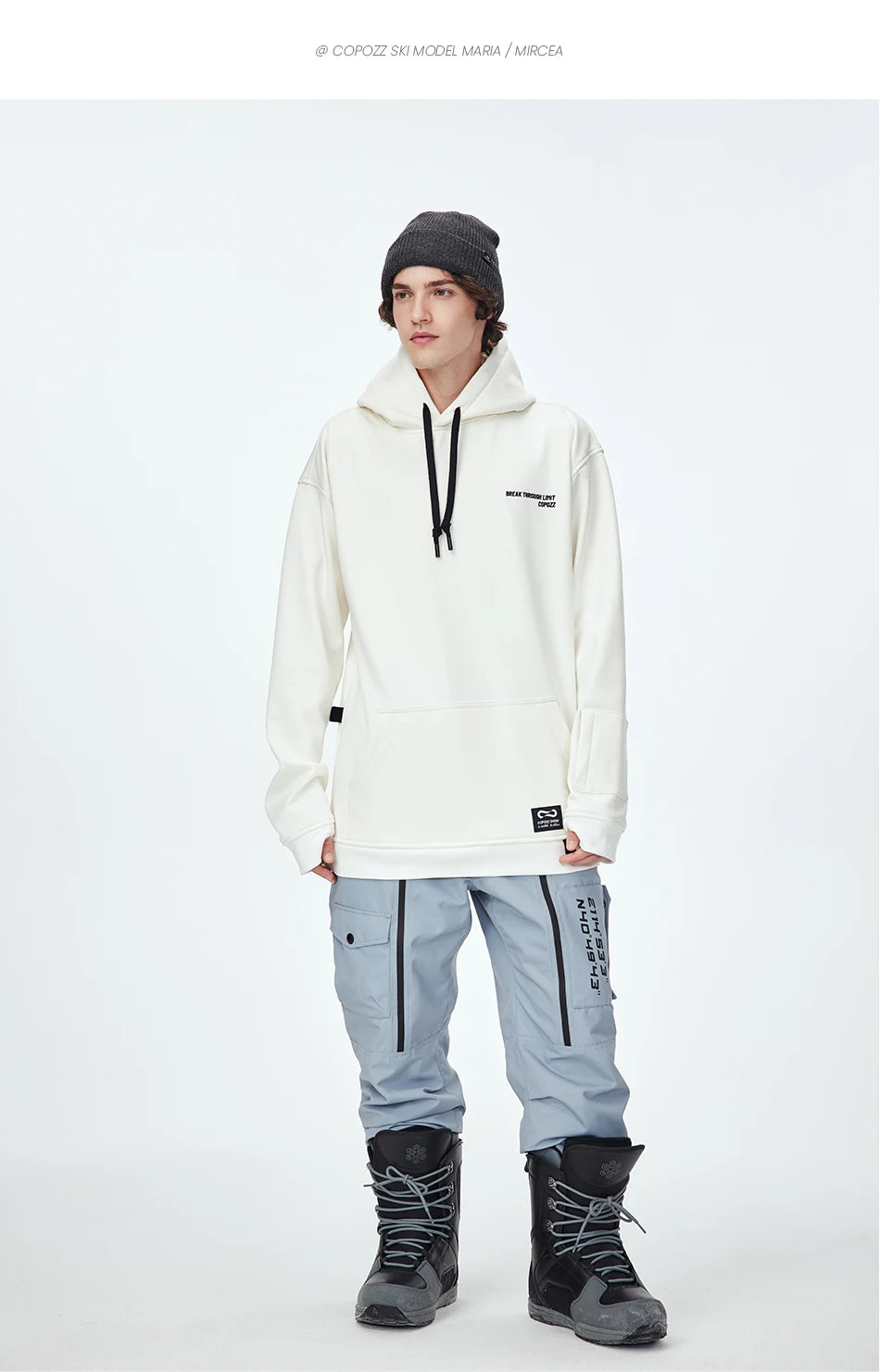 Oversize Ski Hoodie Men Women 