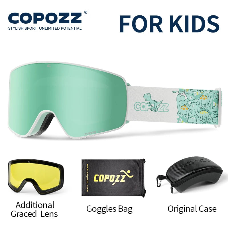 Magnetic Kids Ski Goggles