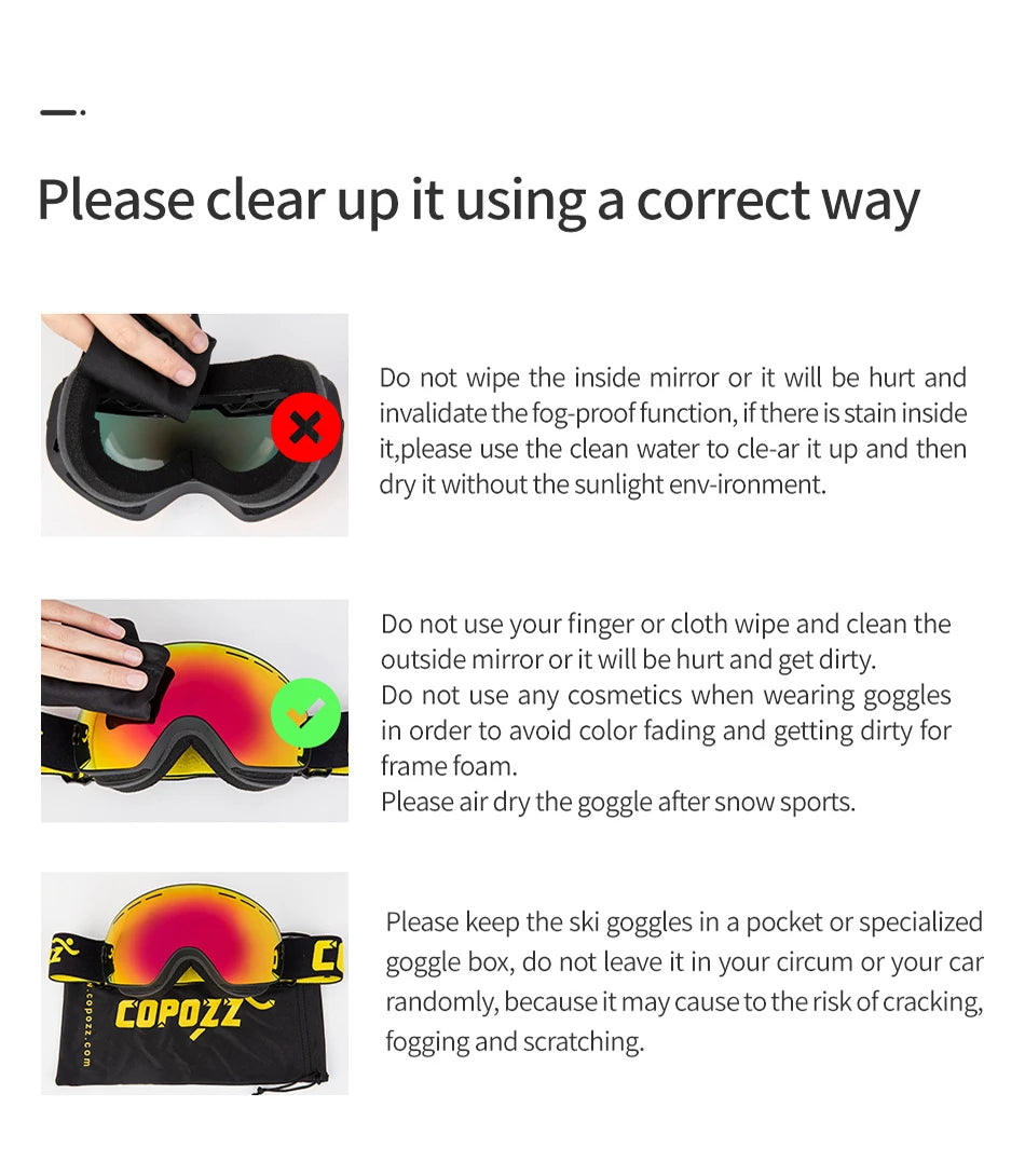 Magnetic Ski Goggles