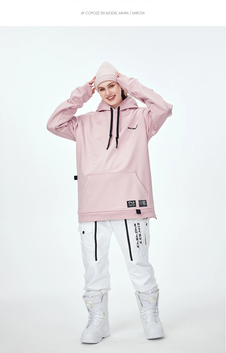 Oversize Ski Hoodie Men Women 