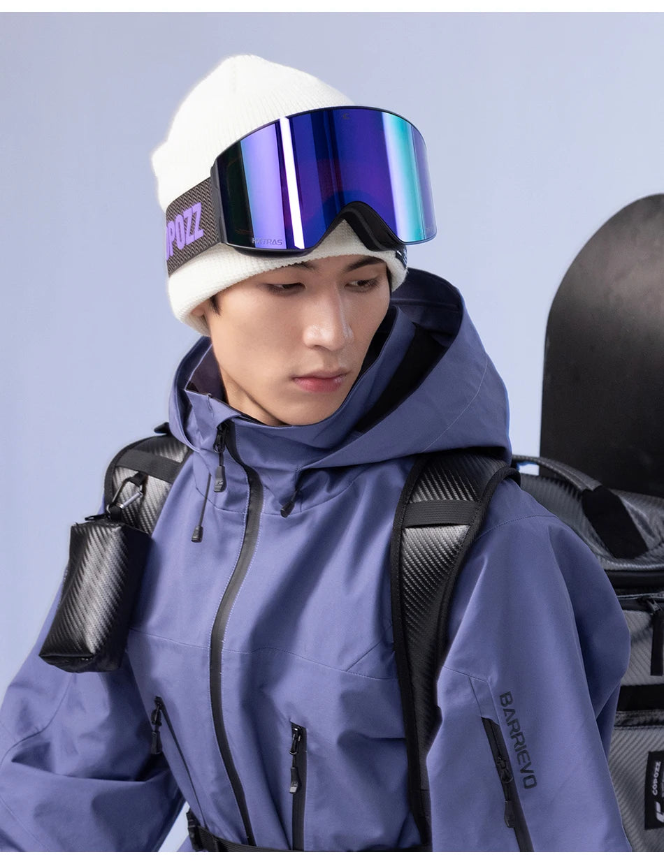 Luxury Magnetic Ski Goggles 