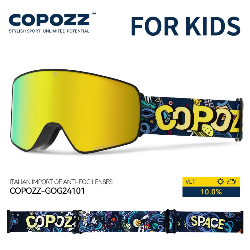 Magnetic Kids Ski Goggles