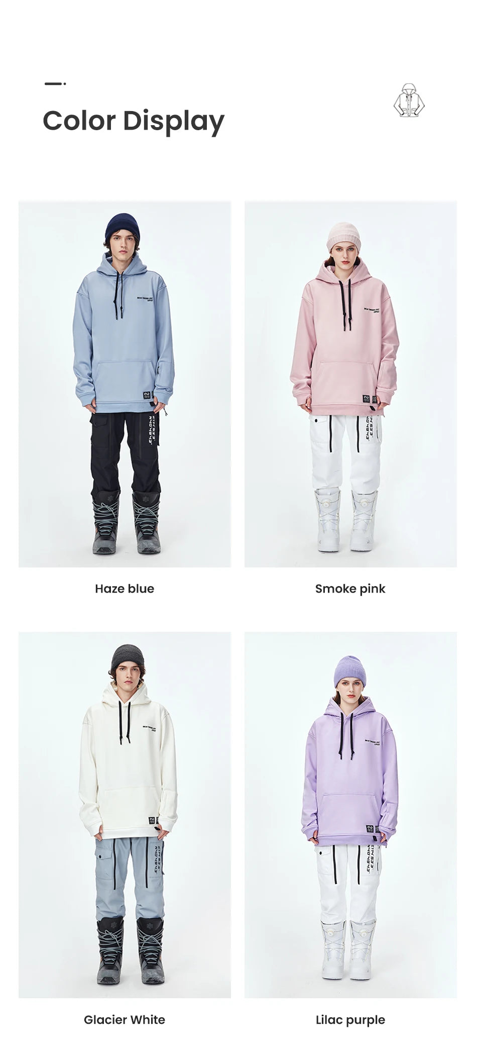 Oversize Ski Hoodie Men Women 