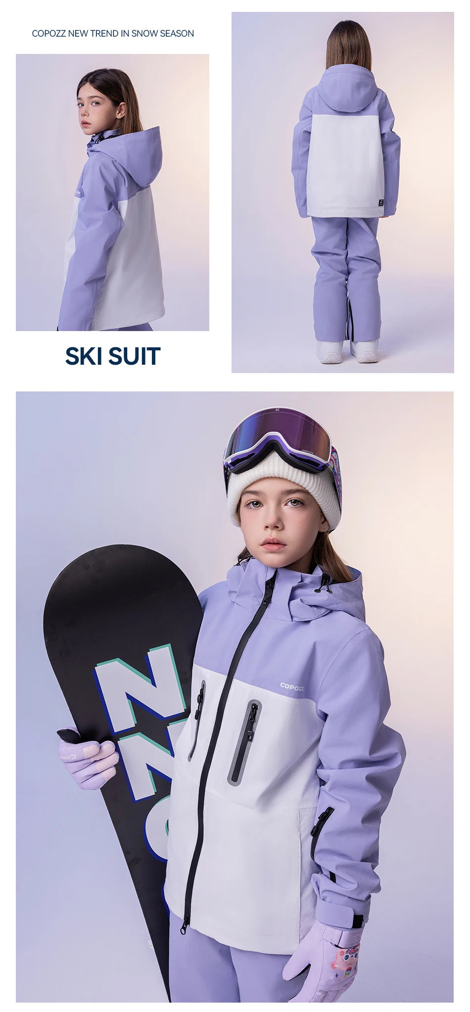 Boys Girls Ski Suit