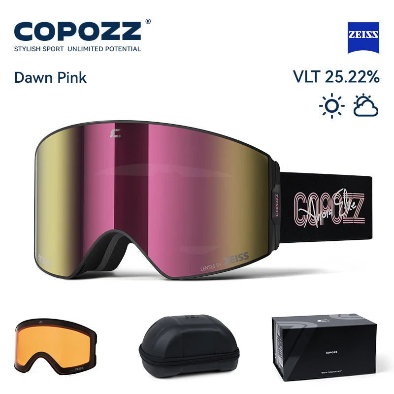 Luxury Magnetic Ski Goggles 