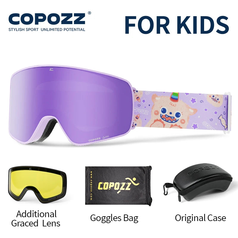 Magnetic Kids Ski Goggles