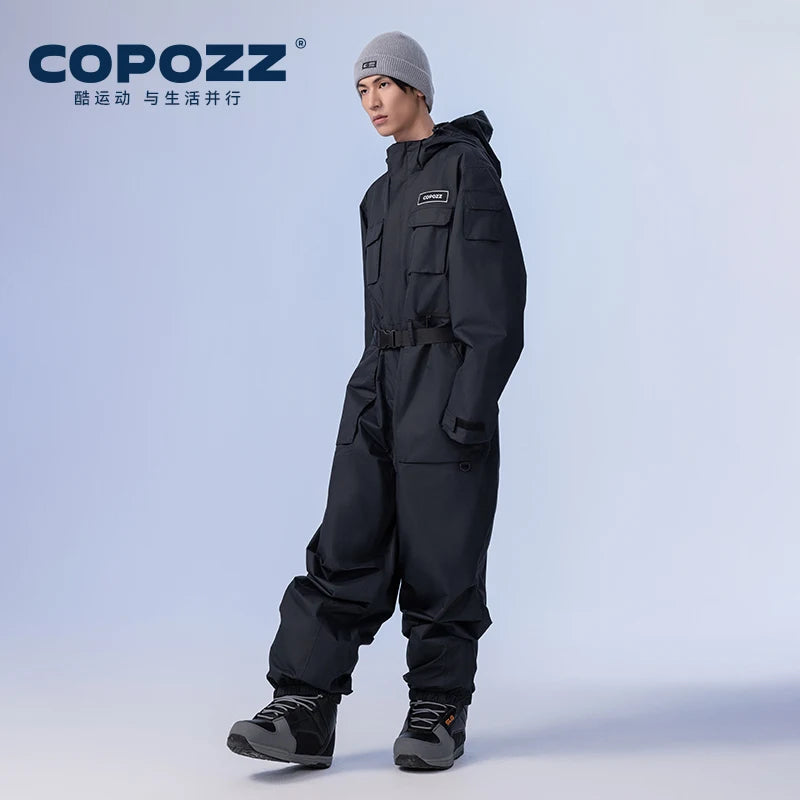 Men Women Ski One-piece Suit