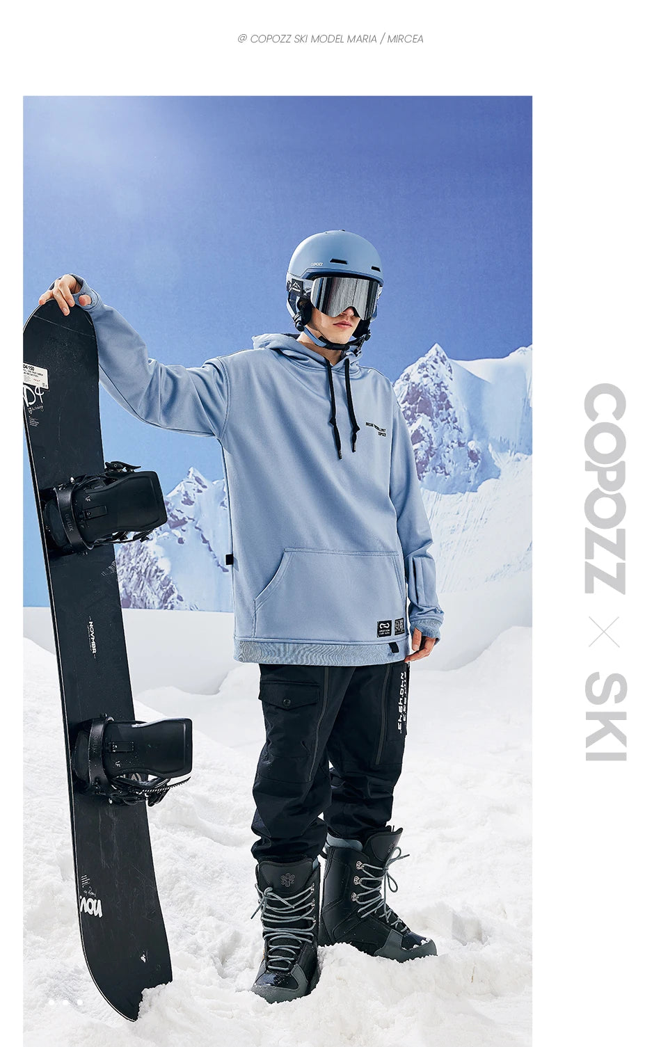 Oversize Ski Hoodie Men Women 