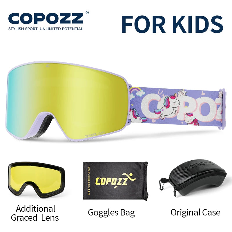 Magnetic Kids Ski Goggles