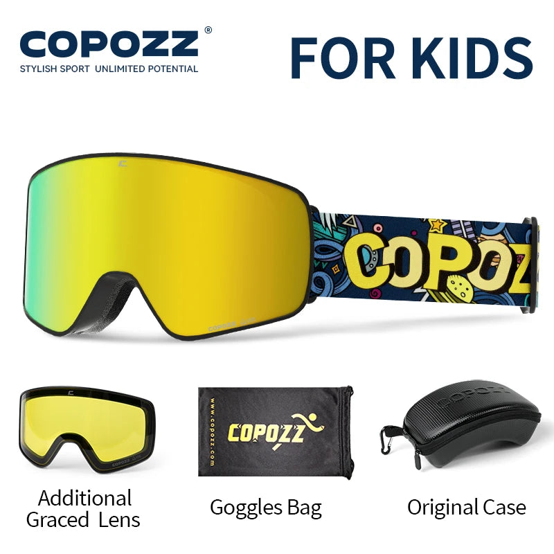 Magnetic Kids Ski Goggles
